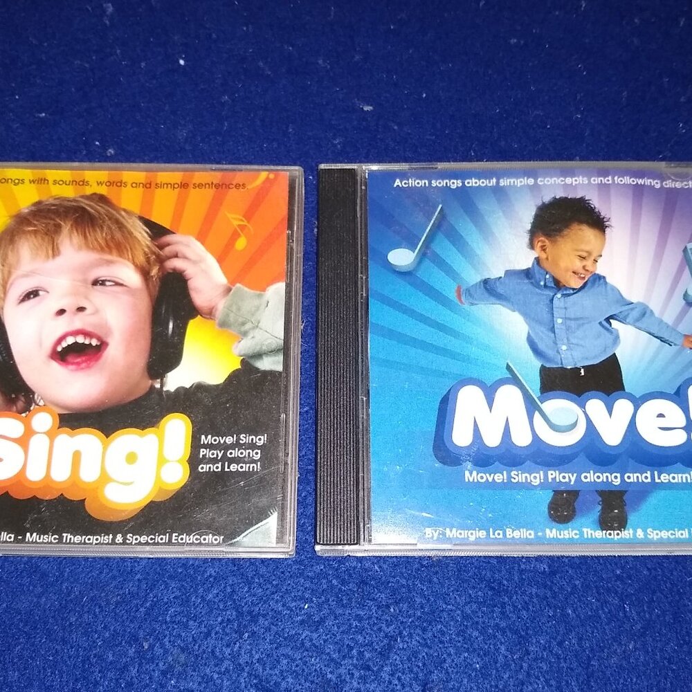 Move! + Sing! Play along and Learn! Move! by Margie La Bella x 2 CD